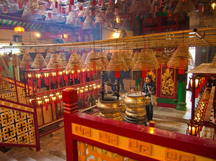 Man Mo Tempel in Hong Kong