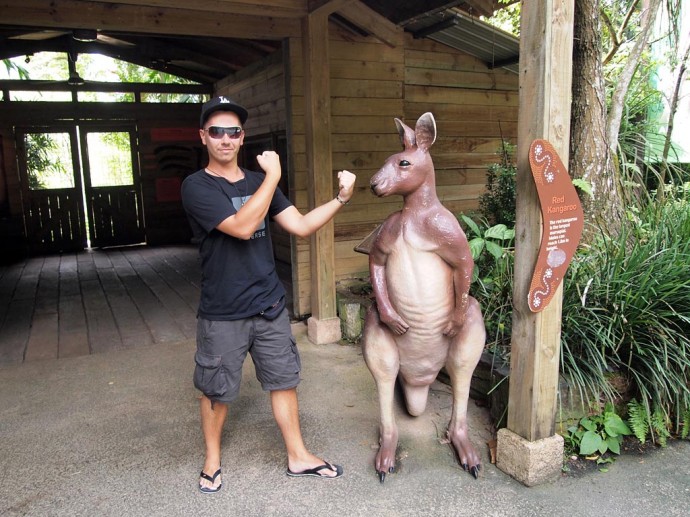 Marcel bei den Kangaroos