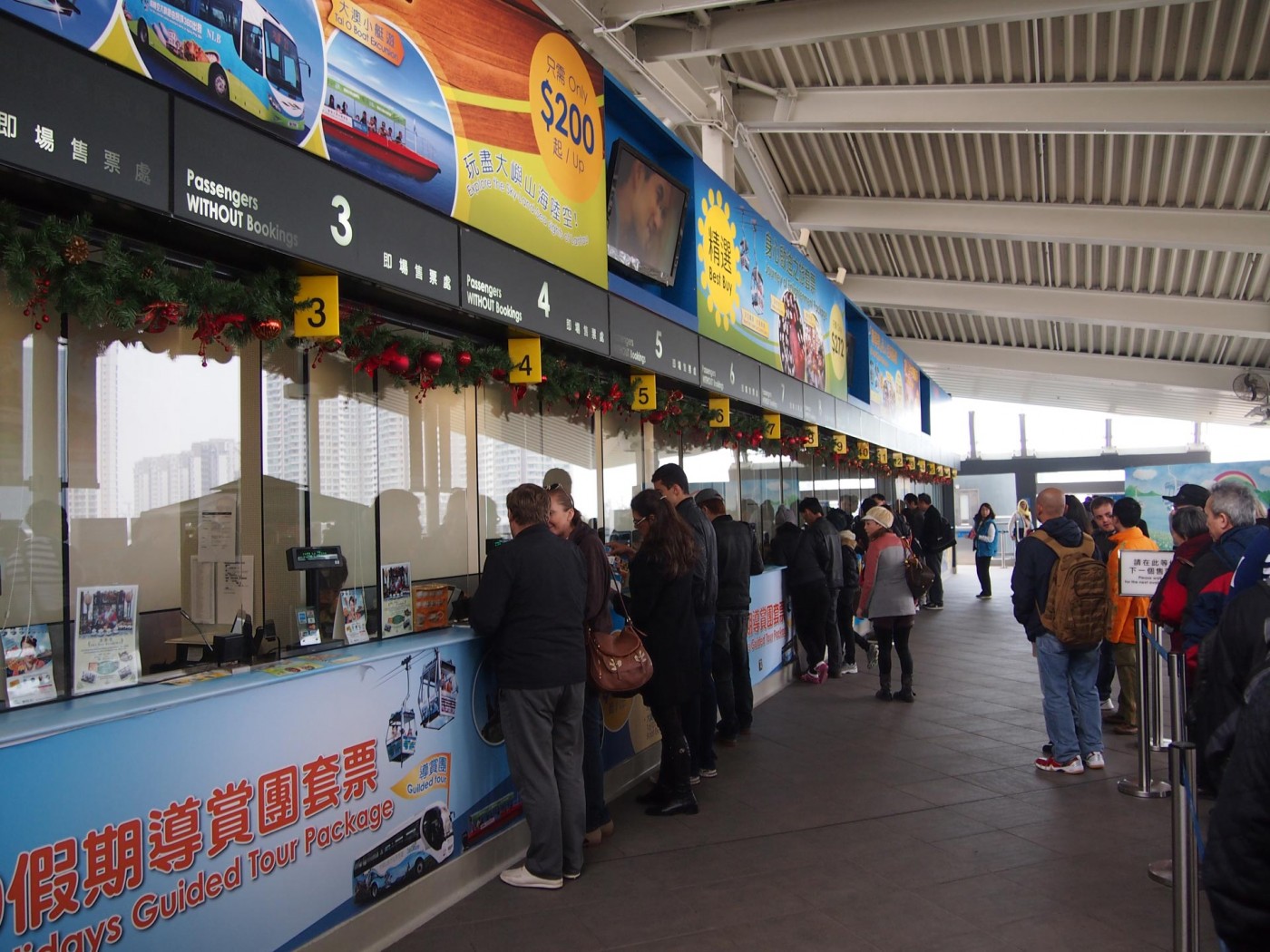 Ticketschalter für die Gondelbahn zum Big Buddha
