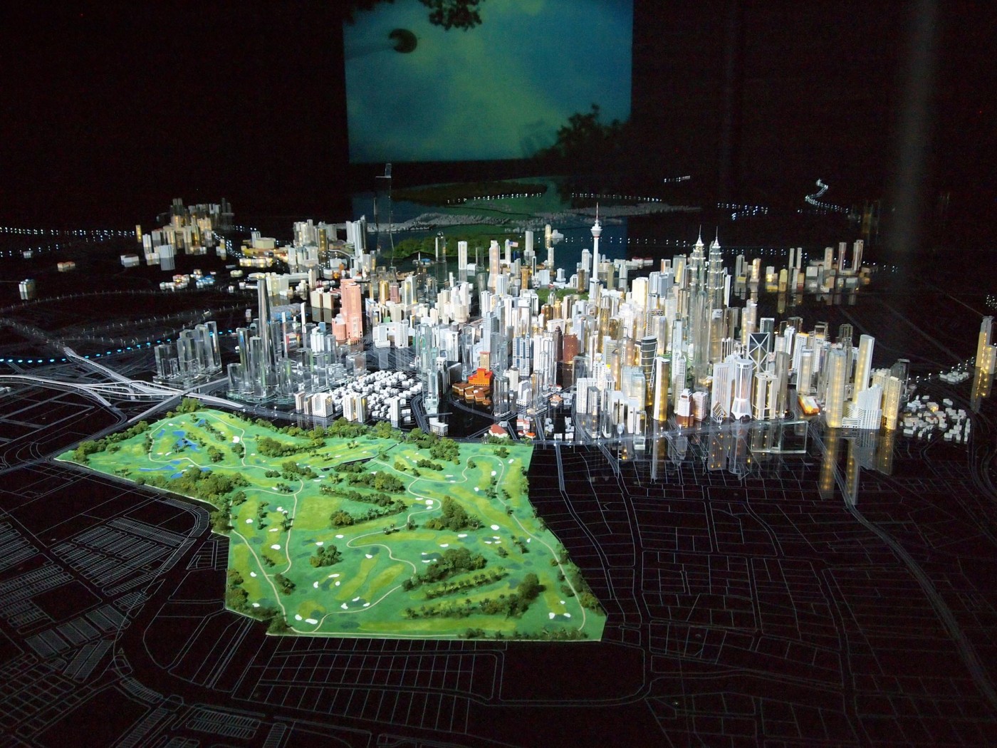 Miniaturmodell von Kuala Lumpur