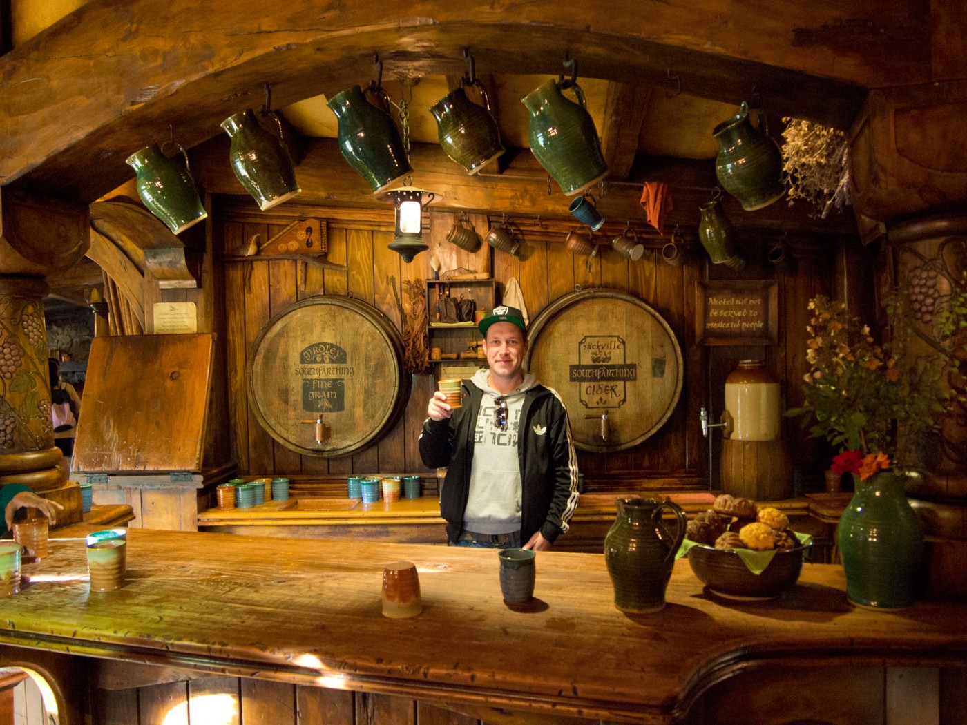 Green Dragon, Hobbiton Movie Set Tours, Matamata, Herr der Ringe, der Hobbit, Neuseeland