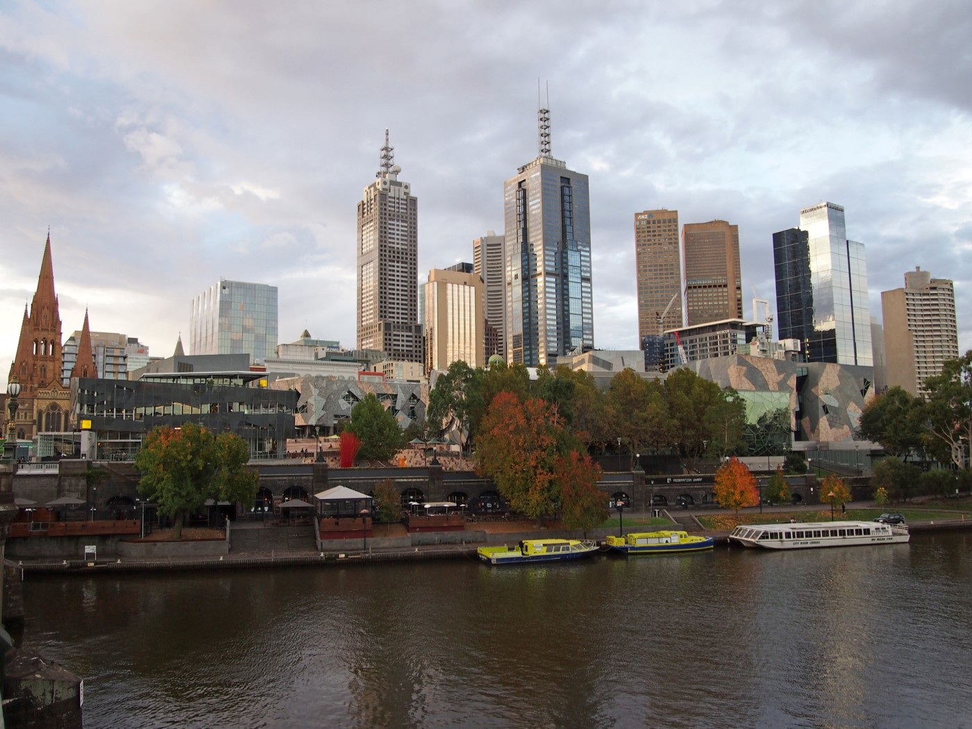 Aussicht auf die Skyline von Melbourne, Australien