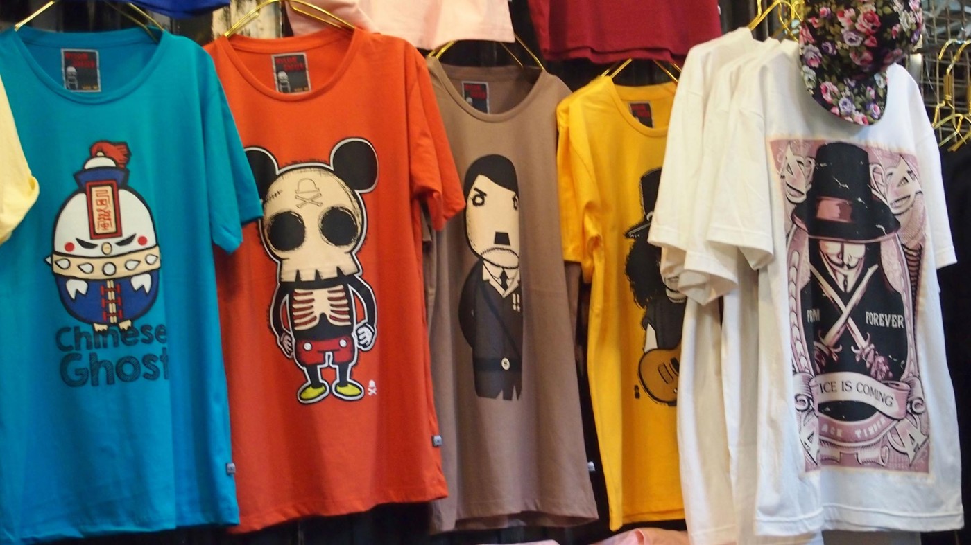 Hitler T-Shirt auf dem Chatuchak Market, Bangkok, Thailand