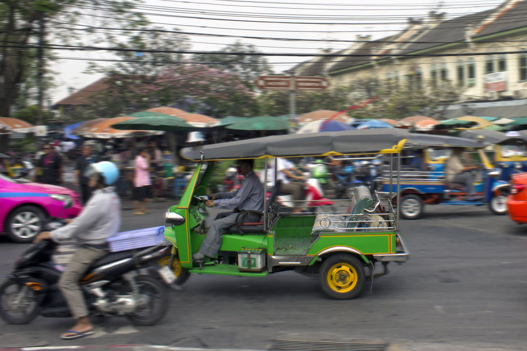 Tuk Tuk in den Straßen Bangkoks