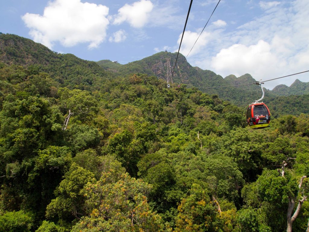 Cable Car route on Langkawi