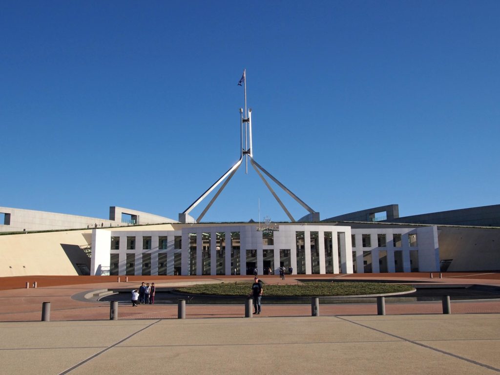 Parliament House in Canberra