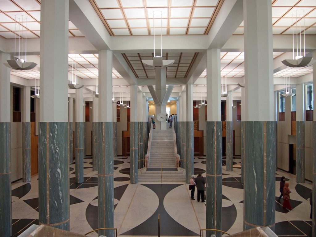 Entrance hall of the Parliament House