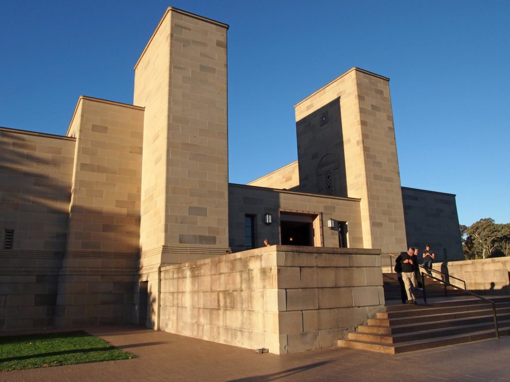 Entrance of the Australian War Memorial in Canberra