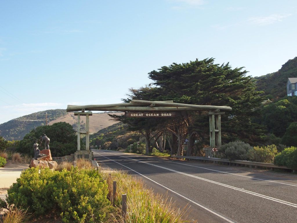 Historic passage of the Great Ocean Road