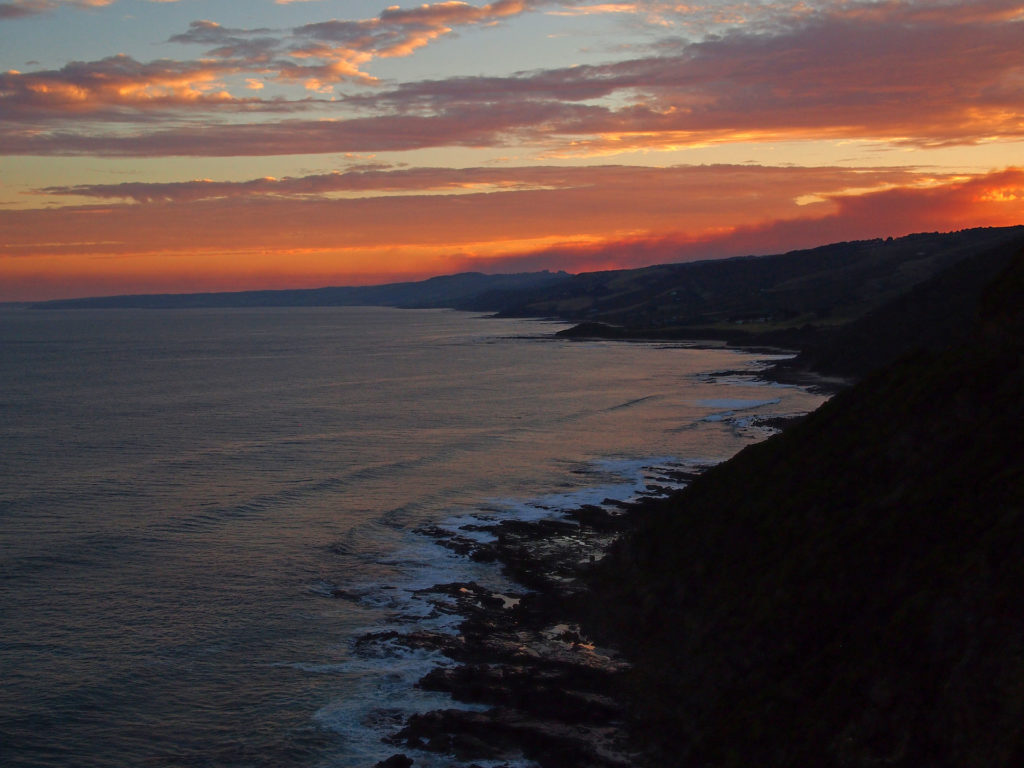 Sunset on the Great Ocean Road