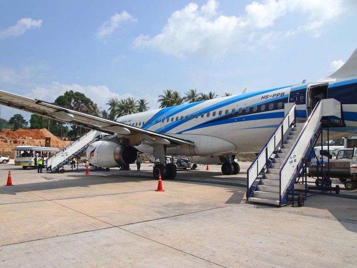 Landung mit Bangkok Airways auf Koh Samui