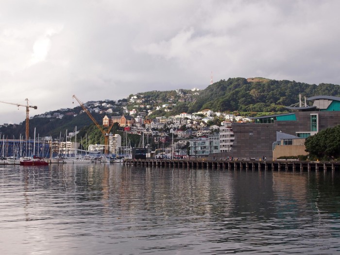 Ausblick auf den Mount Victoria von Wellingtons Hafen