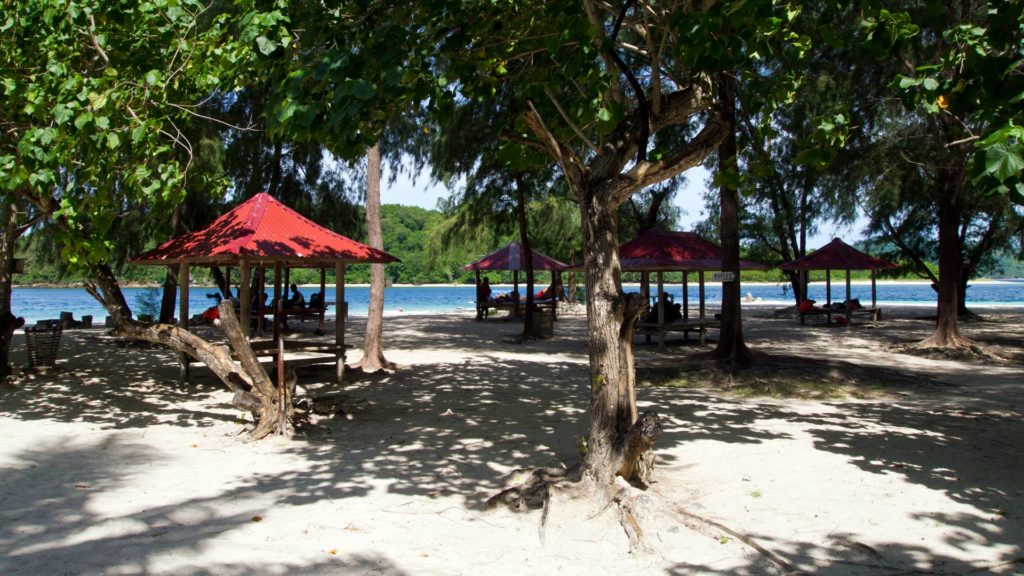 At the beach of Gili Nanggu, Lombok