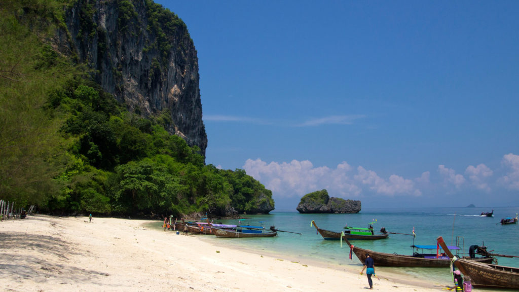 Am Strand von Koh Poda, Krabi