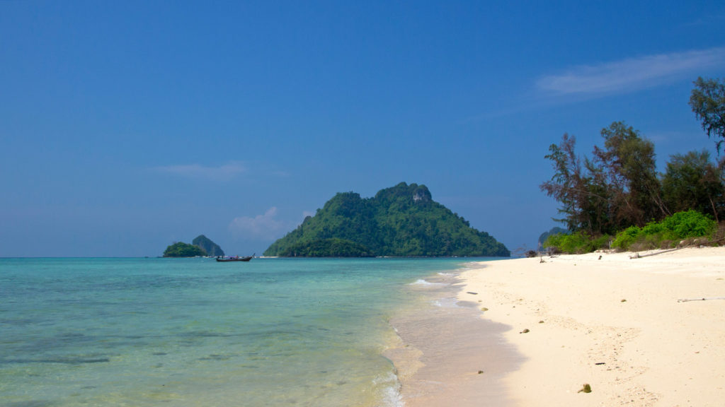 Ausblick von Koh Poda auf Koh Kai und Koh Tub