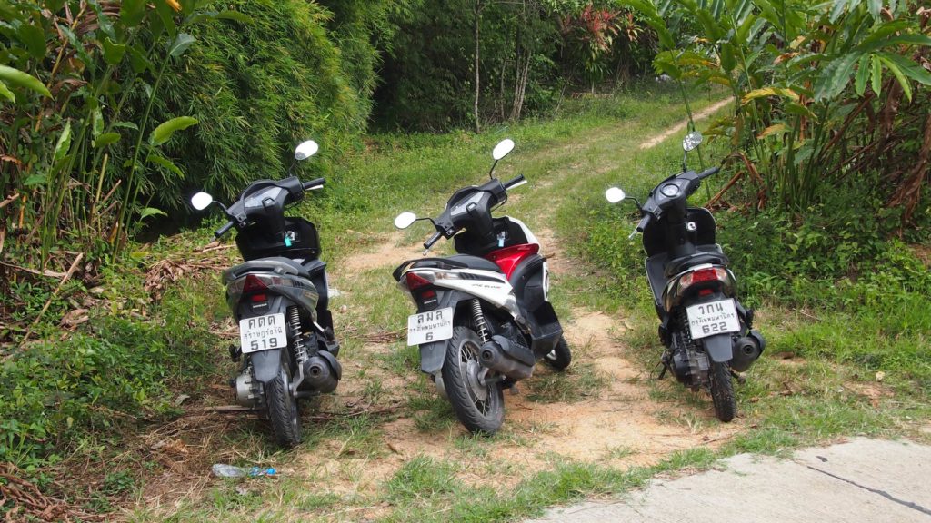 Unsere Motorroller auf Koh Samui, Thailand