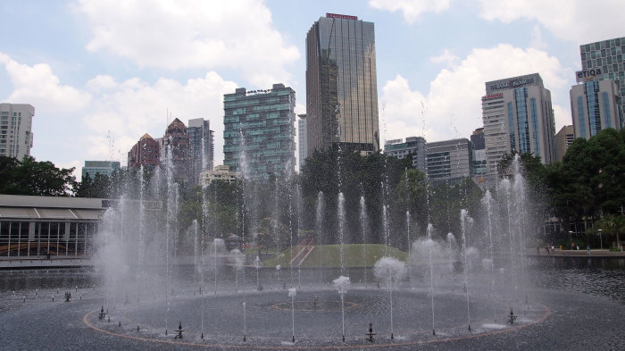 Fountain in the KLCC Park, Kuala Lumpur