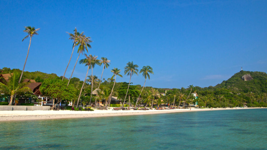 Seekantang Beach (also known as Leela Beach) in Haad Rin on Koh Phangan