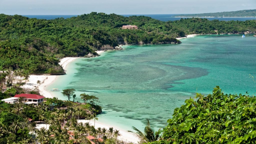 Aussicht auf Lapuz Lapuz Beach