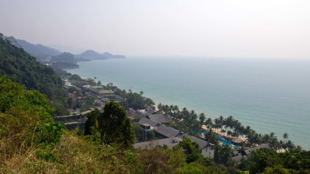 Aussicht auf den White Sand Beach, Koh Chang