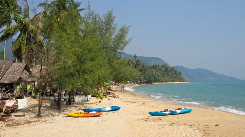 The Klong Koi Beach in the south of Koh Chang