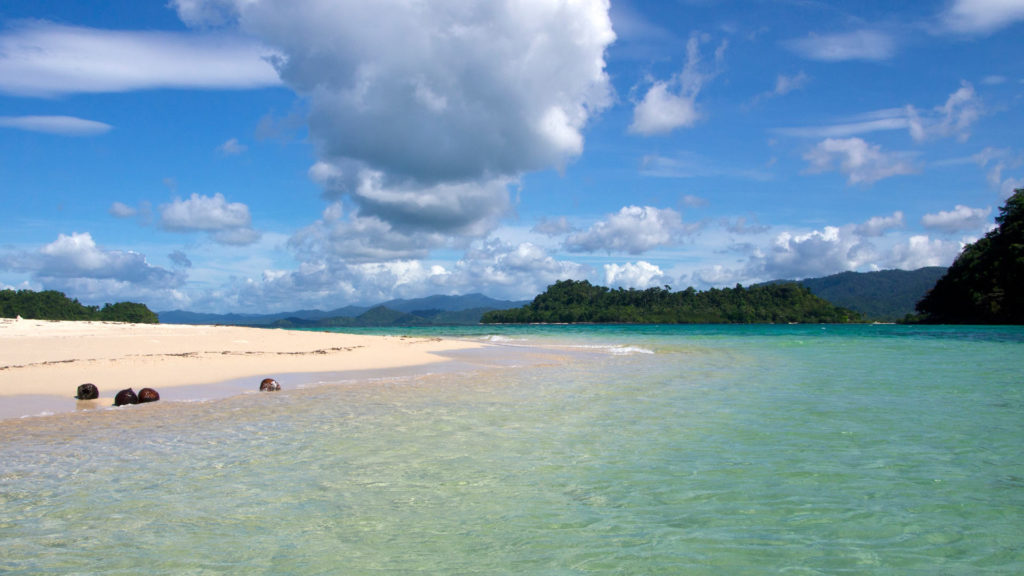 Strand auf German Island bei Port Barton, Palawan