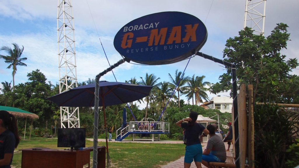 Der G-Max Reverse Bungy am White Beach (Station 3) von Boracay