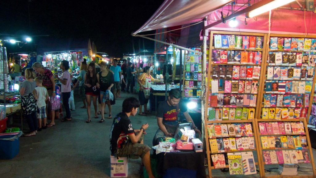 Kanchanaburi Nachtmarkt