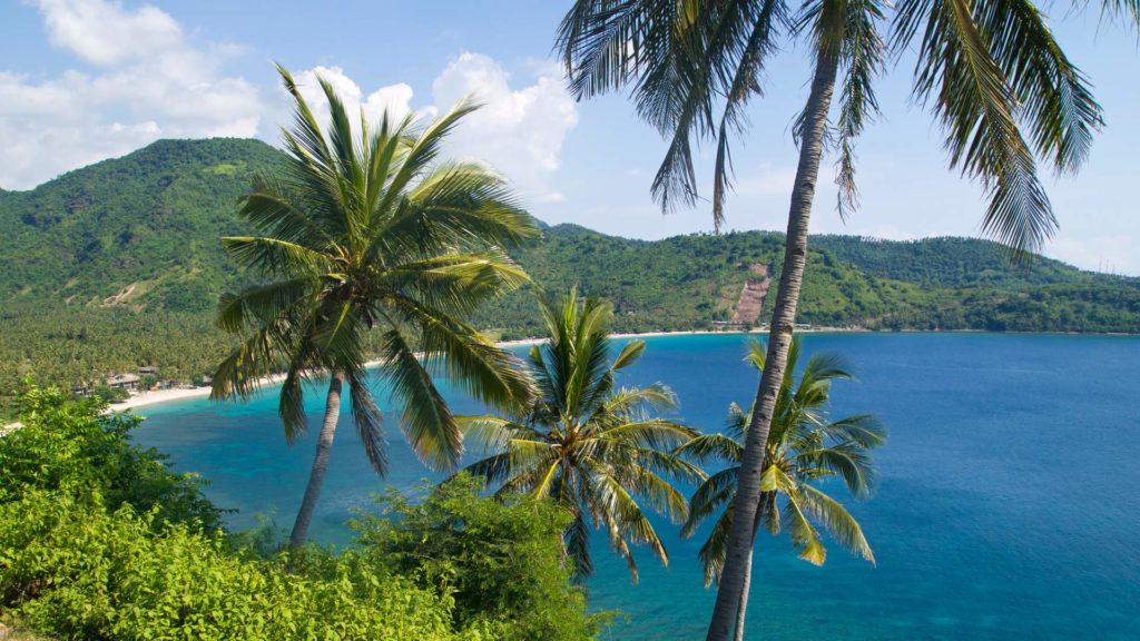 View from Malimbu Hill 2 at the bay, Lombok