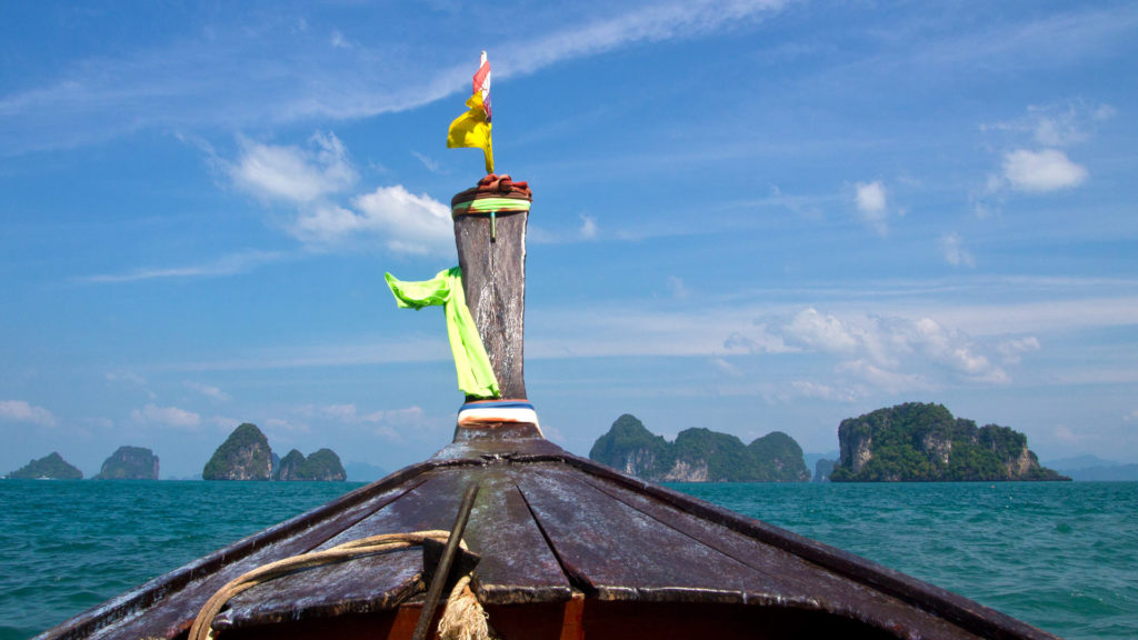 Mit dem Longtailboot von Ao Nang nach Hong Island