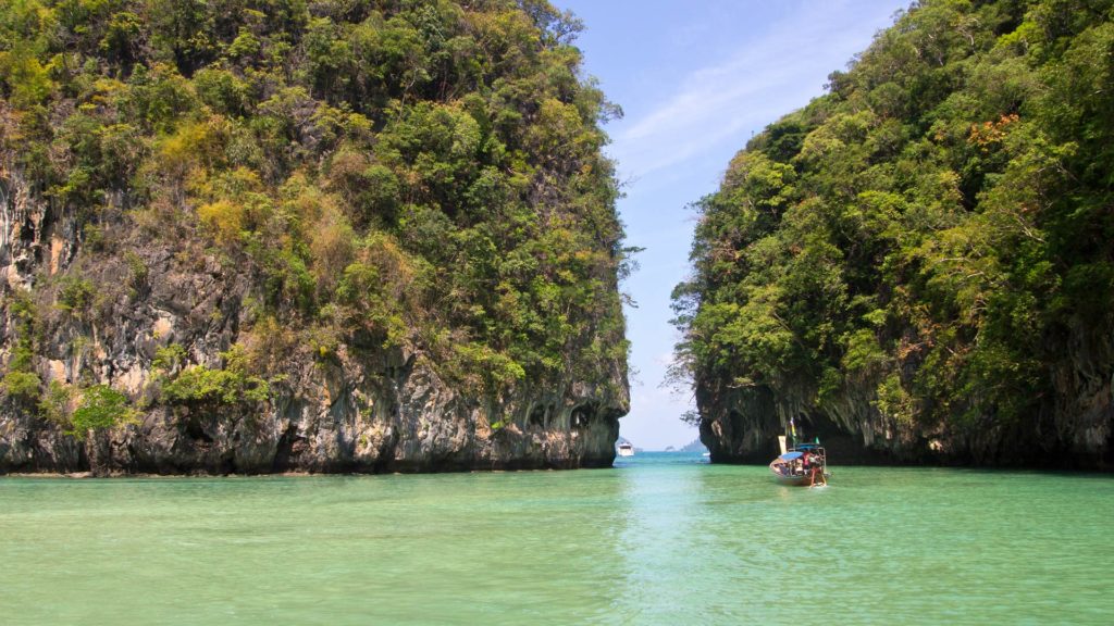 Lagune im Inneren von Hong Island