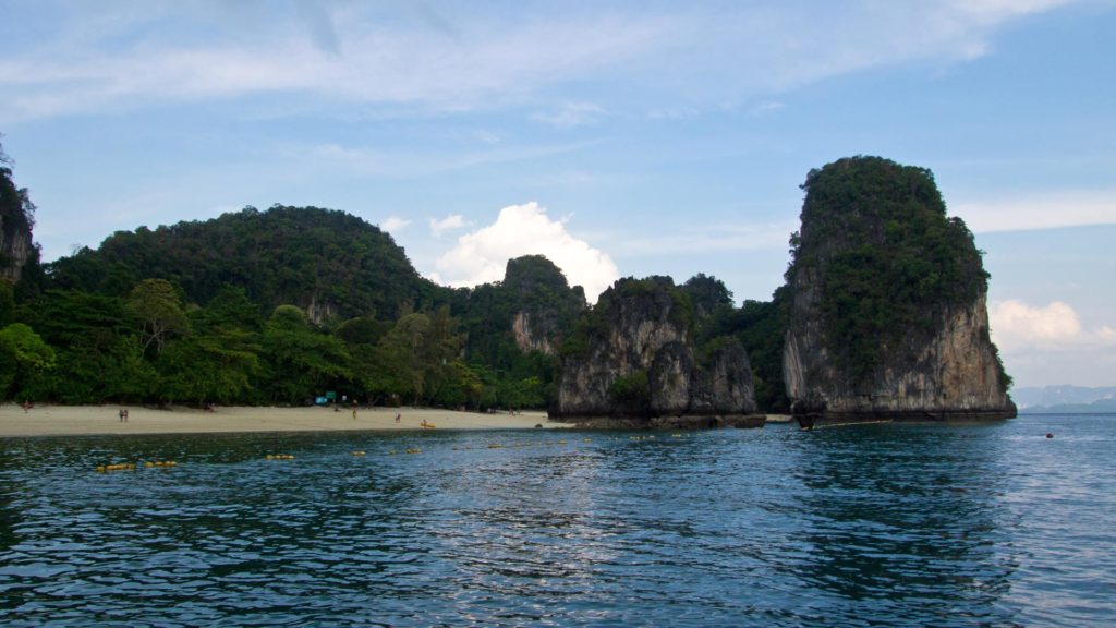 Ein letzter Blick auf Hong Island bei der Abfahrt nach Ao Nang, Krabi