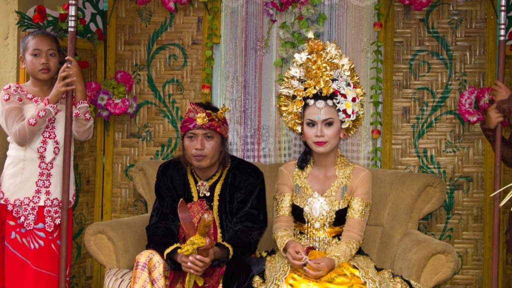 Sasak-Hochzeit auf Lombok, Indonesien