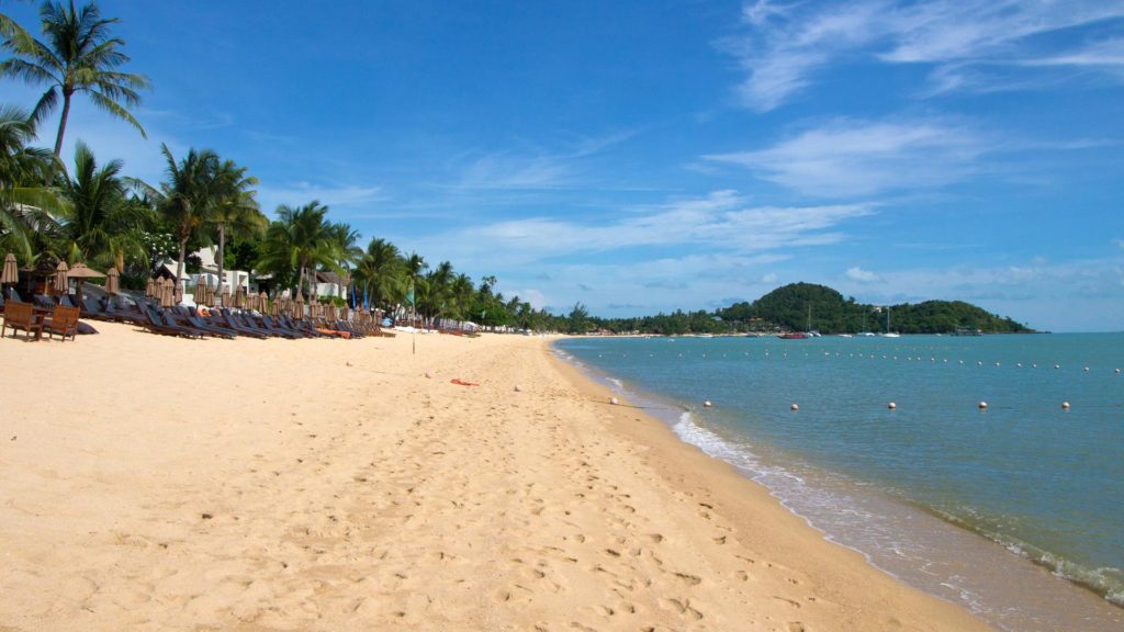 Bophut Beach at the north coast of Koh Samui