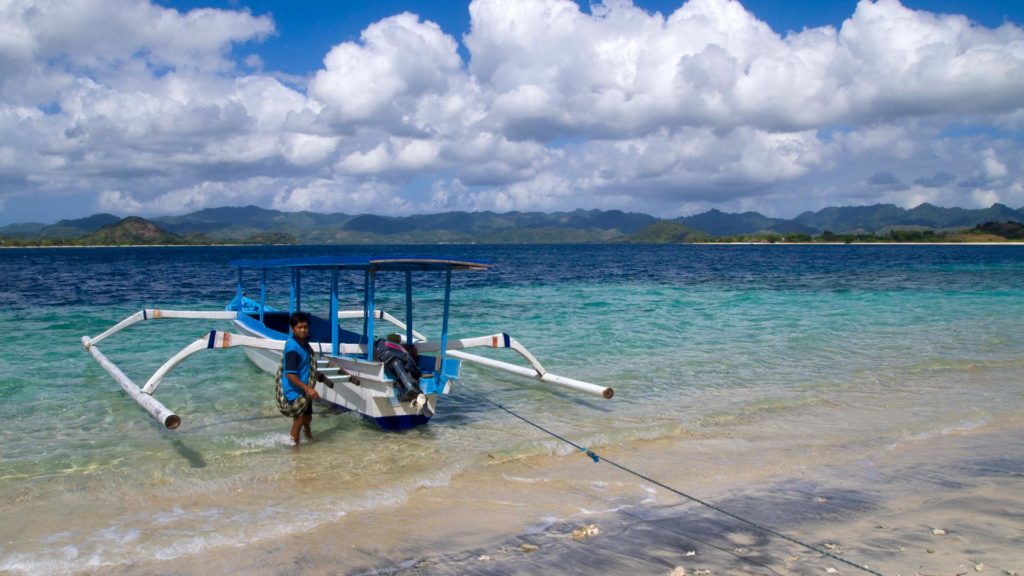 Our island hopping boat