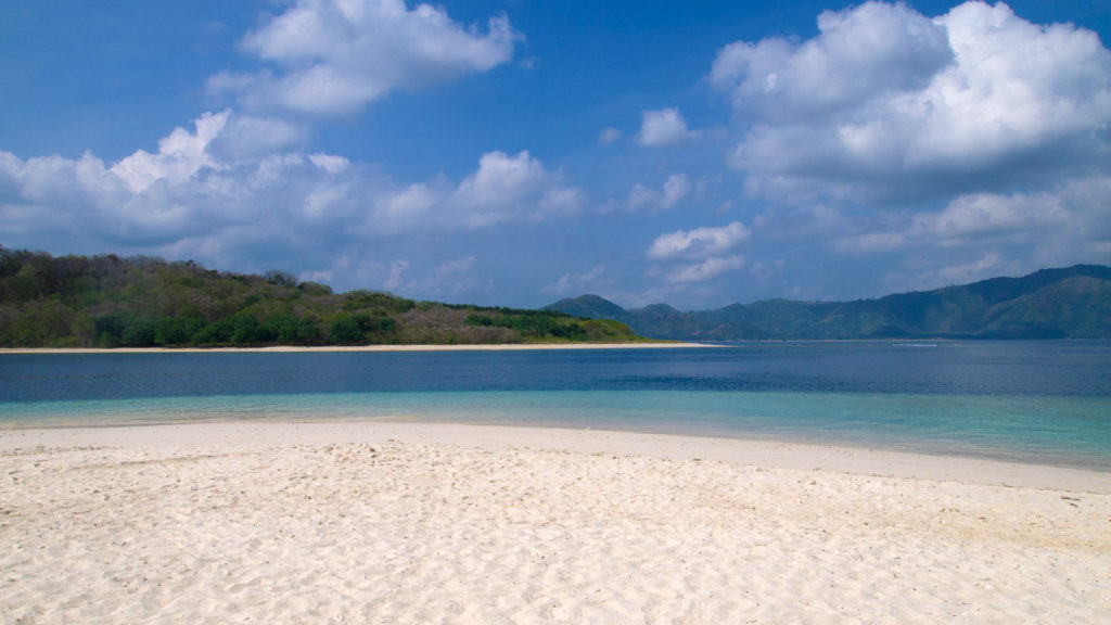 Am Strand von Gili Nanggu in Sekotong, Lombok