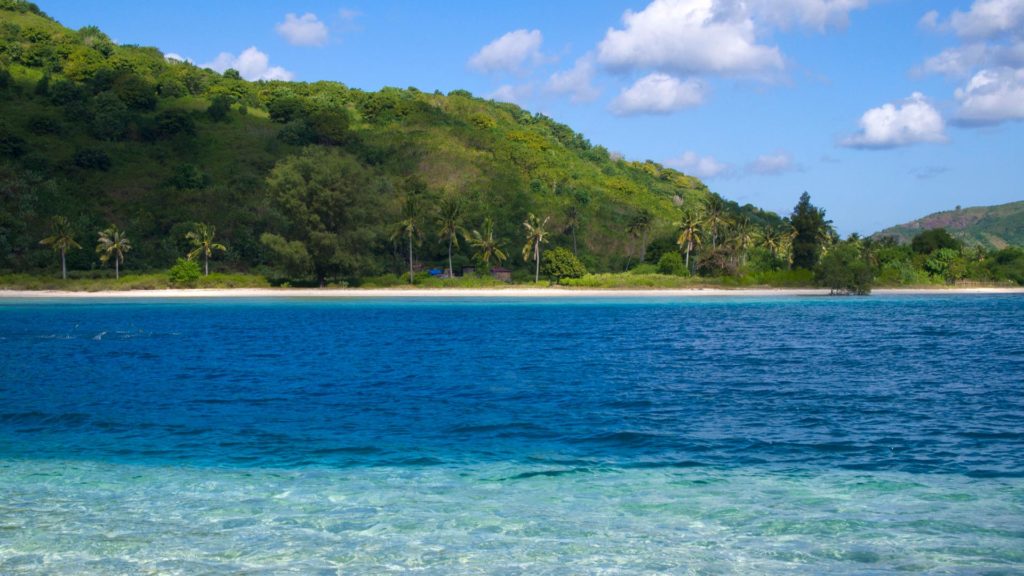 Ausblick auf das Festland von Sekotong von Gili Sudak aus