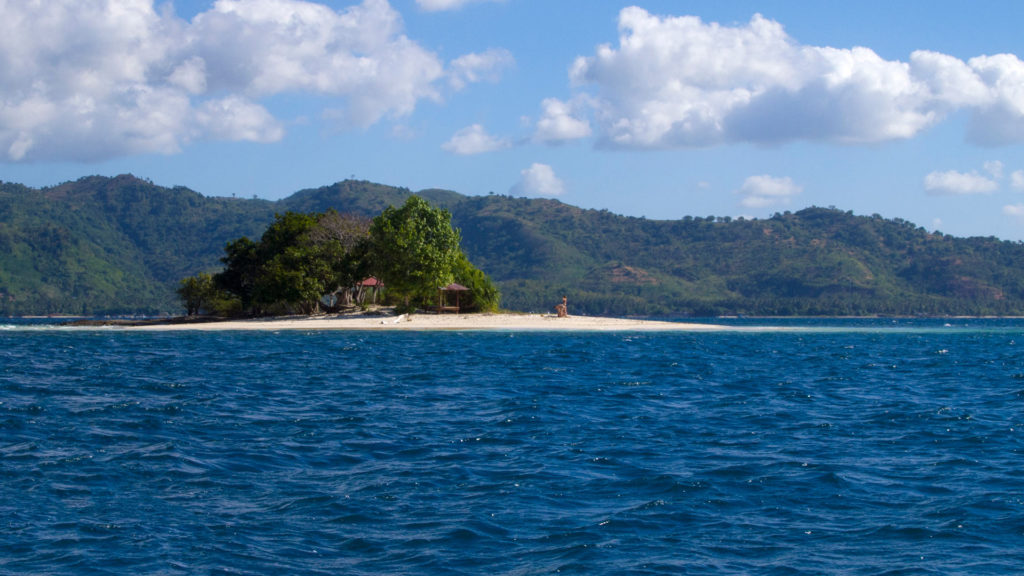 Die winzige Insel Gili Kedis in Sekotong, Lombok