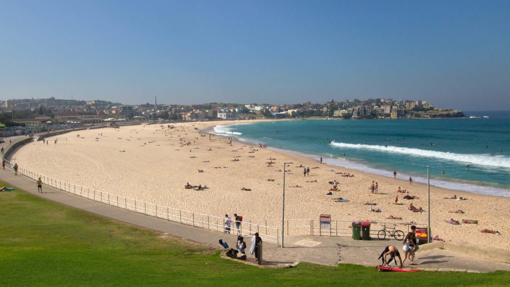 Der Bondi Beach in Sydney, Australien