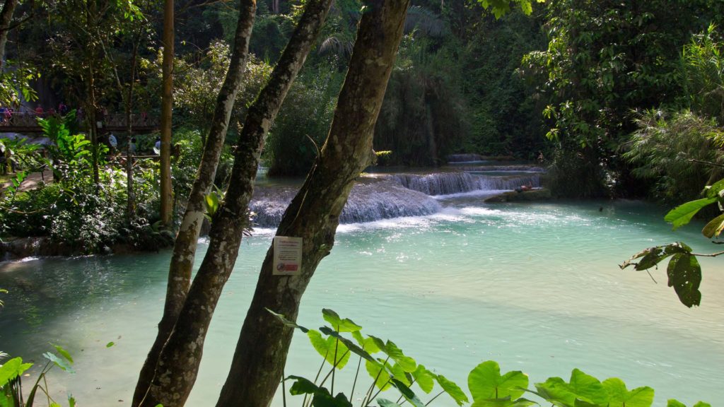 Naturpool des Kuang Si Wasserfall, Luang Prabang