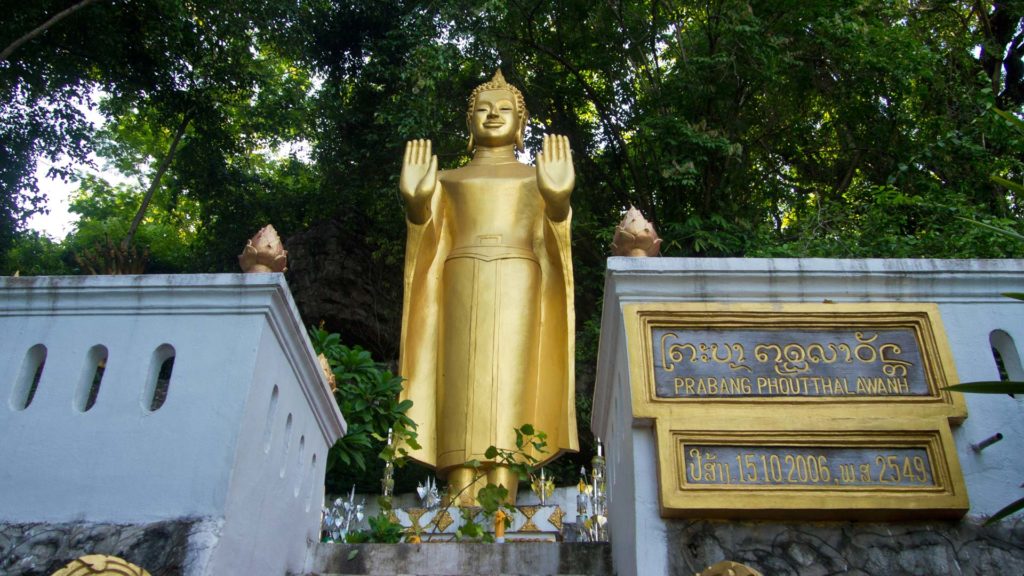 Statue of Buddha at the Wat Tham Phou Si, Luang Prabang, Laos