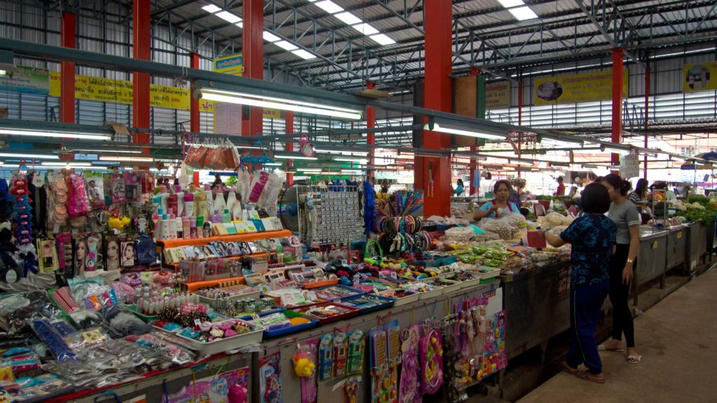 Der Watthat Market in Nong Khai, Thailand