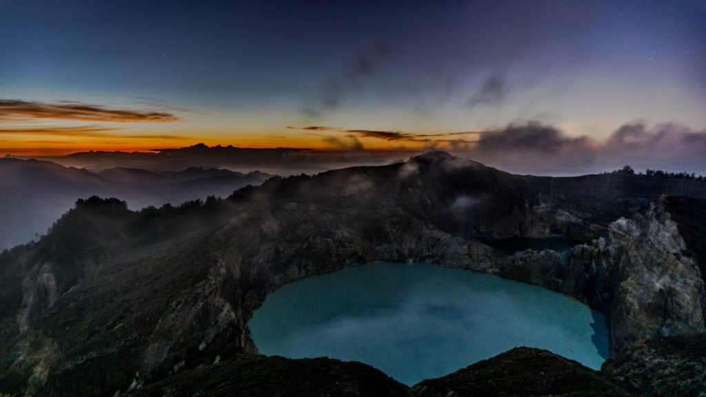 Vulkan Kelimutu on Flores, Indonesia