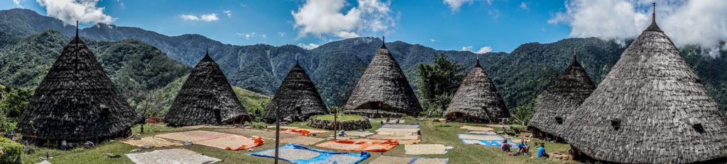 Das traditionelle Dorf Wae Rebo auf Flores, Indonesien