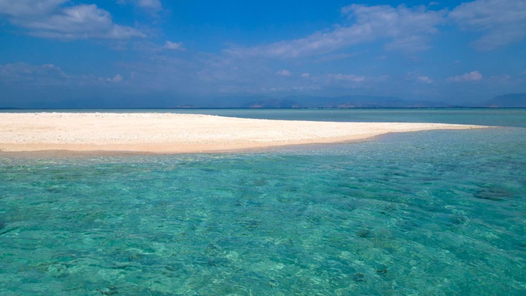 Gili Kapal during low tide, Lombok