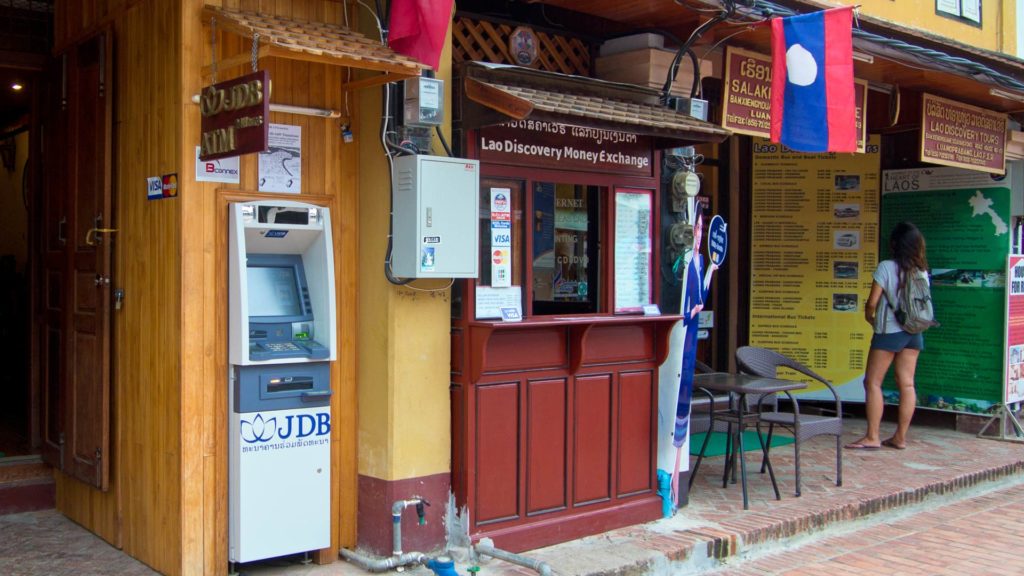 Geldautomat in Laos, Luang Prabang