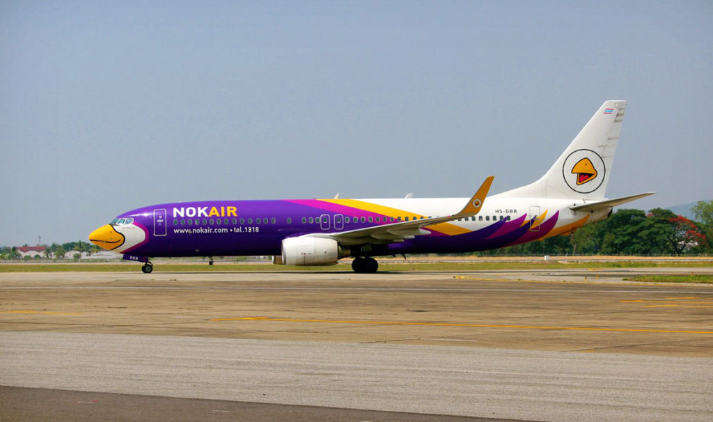 Nok Air, eine der günstigen Fluggesellschaften in Thailand
