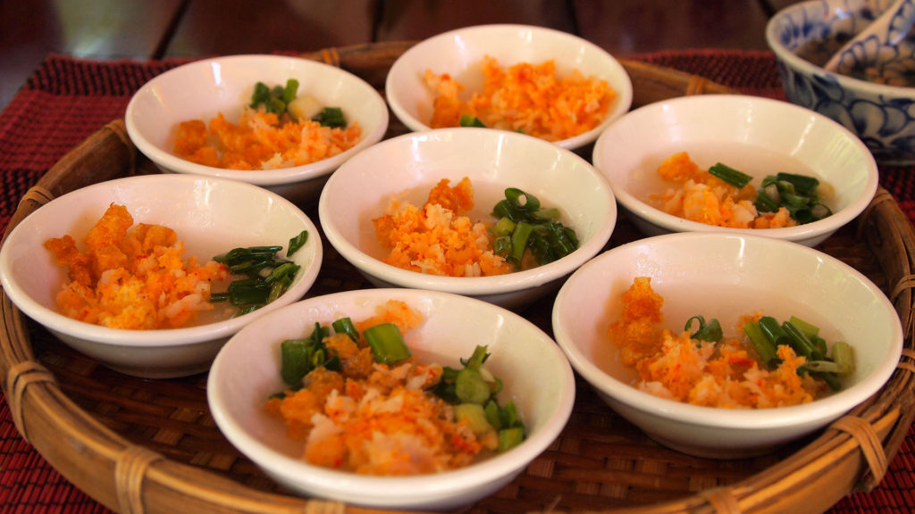 Banh Beo Tom - steamed rice cake with dried shredded shrimps