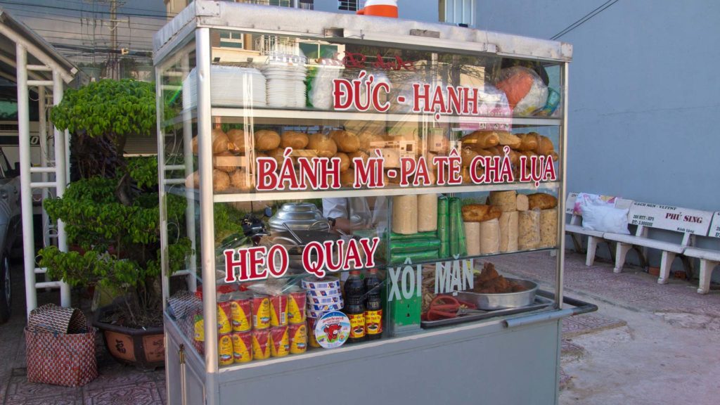 Banh Mi Stand auf Phu Quoc, Vietnam