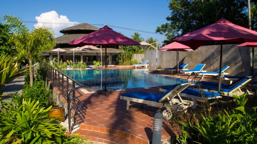 Pool area of the Castaways Resort